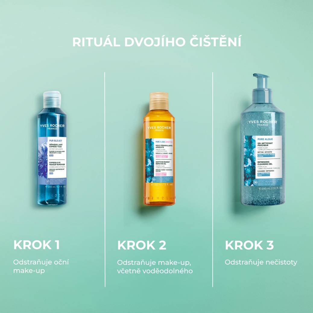 Expresní odličovač na oči s chrpou