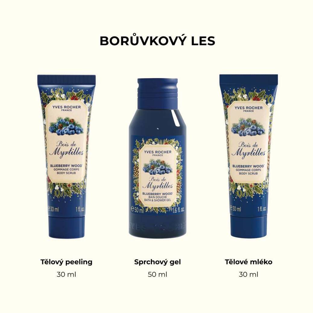 Dárková sada 3 Borůvkový les
