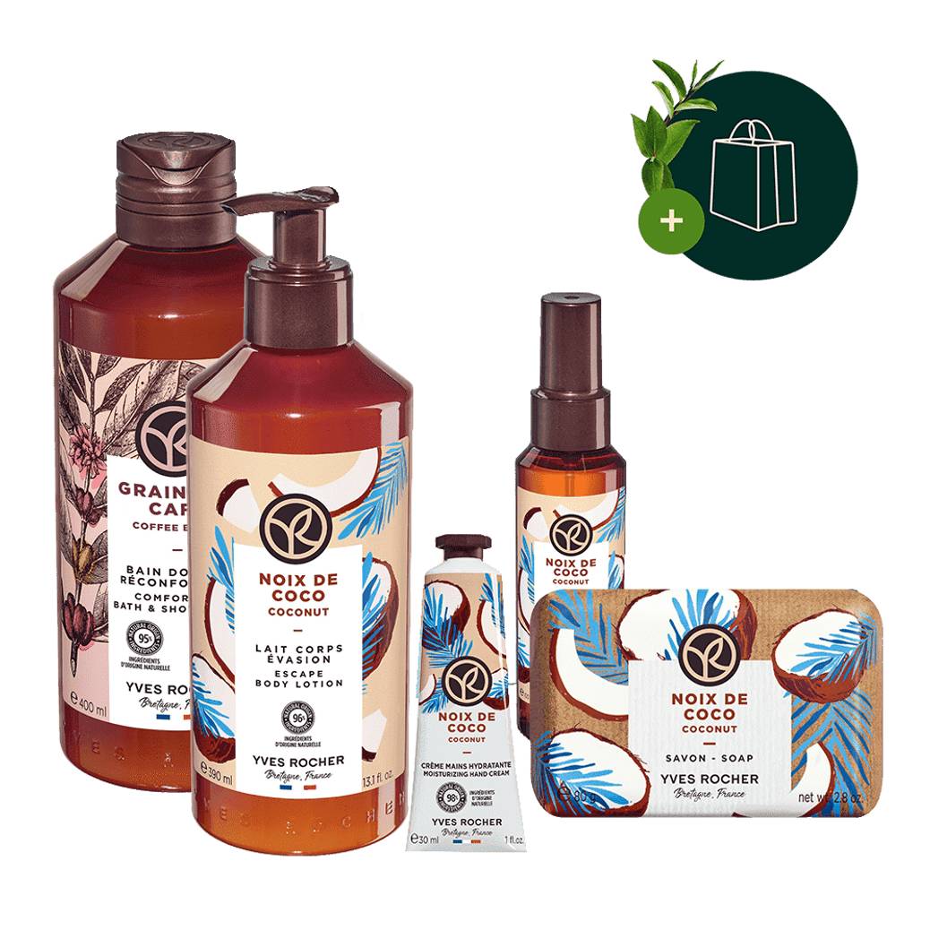 Sada 5 Zrnka kávy & Kokos